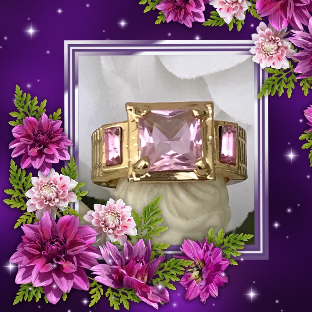 🌺🌴🌺 PINK SAPPHIRE RING 🌺🌴🌺 - Picture 2 of 7